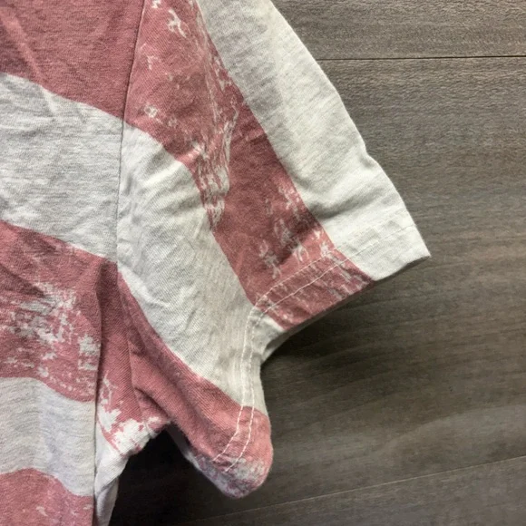 Women's Short Sleeve Tee - Red, Blue, White - Picture 6 of 6